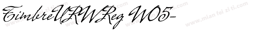 TimbreURWReg W05字体转换